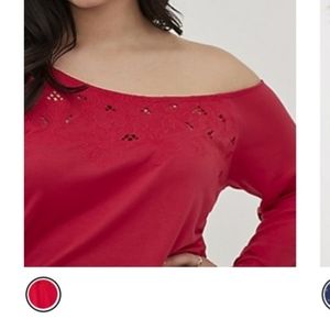 Off shoulder sweatshirt